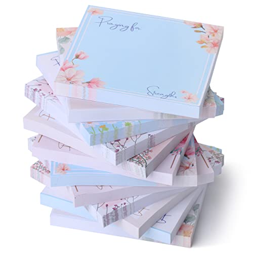 Mr. Pen- Floral Sticky Notes, 3"x3", 12 Pads, 700 Sheets, Colorful - color: Floral