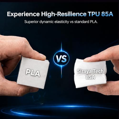 Siraya Tech Flex TPU 85A 3D Printer Filament, ISO 10993 Tested, White, 1kg - color: Tpu 85a White