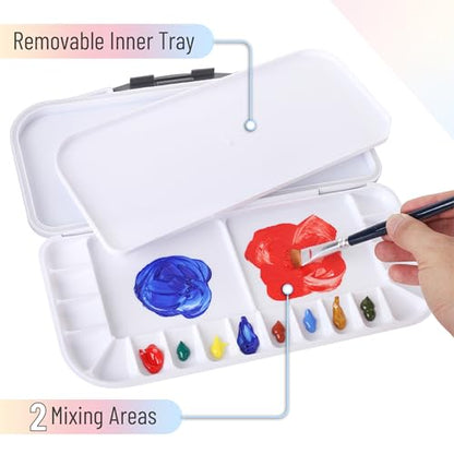 Mr. Pen- Airtight Watercolor Palette with Lid, 4 Pack - color: White, size: 4 Pack