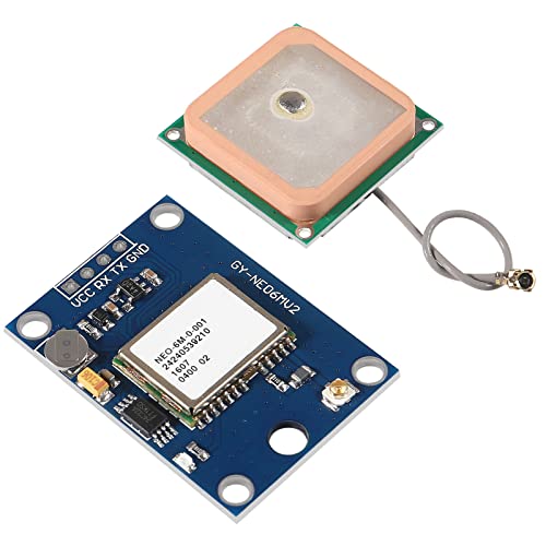 2Pcs GY-NEO6MV2 NEO-6M GPS Module with Flight Control for EEPROM MWC APM2.5 Large Antenna NEO6MV2 - color: NEO-6M