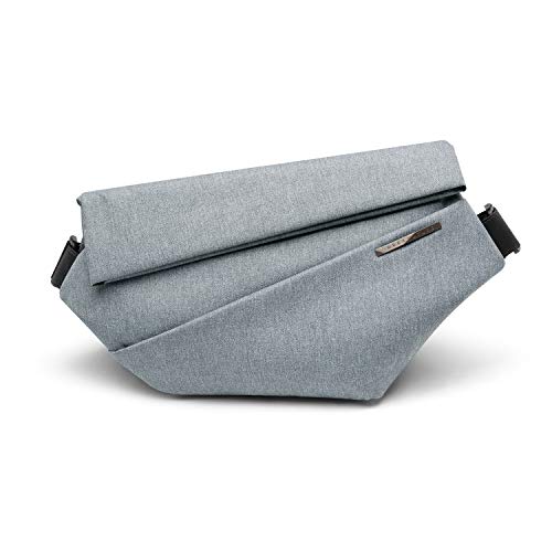 NIID R1 EDC Sling Bag for Men: 5L-6L Expandable Capacity - color: Foggy Blue