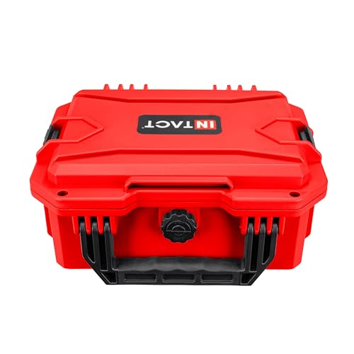 Eylar 11.8" Intact Series Compact Hard Camera Case, Lightweight and Durable Stacker Design with Foam (Red) - color: Red