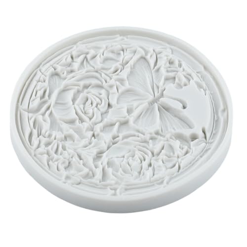 Butterfly Flower Silicone Mold Butterfly Rose Polymer Clay Molds - color: Style F