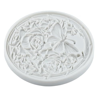 Butterfly Flower Silicone Mold Butterfly Rose Polymer Clay Molds - color: Style F