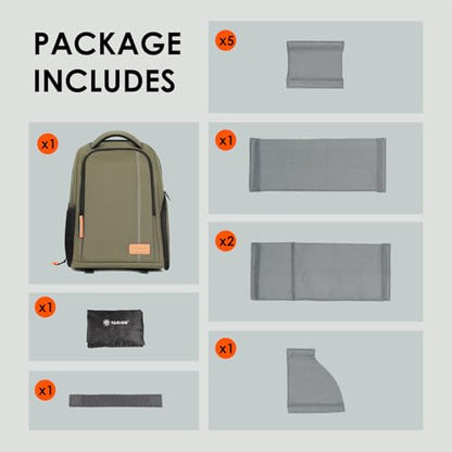 TARION Camera Backpack for Photographers Compact 15L, TB04 Green - color: Green