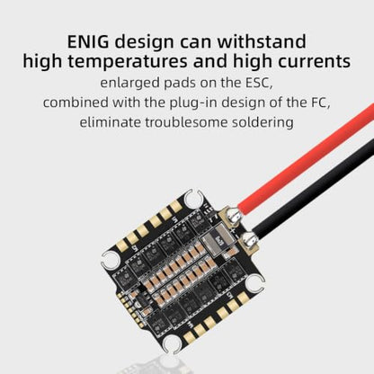 HGLRC 60A V2 6S BLS 2-6S M3 4IN1 ESC, Supports DShot600/300 Digital Protocols for FPV Racing Drone