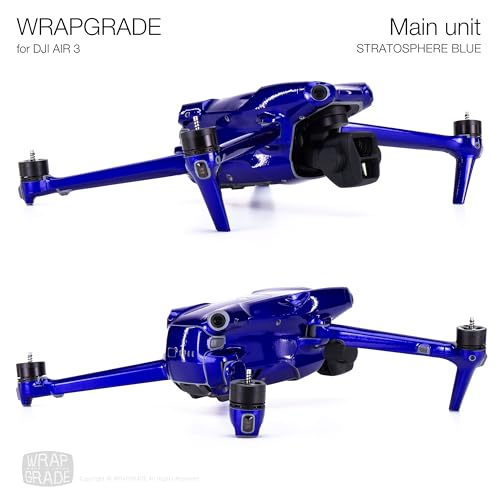 WRAPGRADE Skin Stickers Compatible with DJI Air 3 | Full Wrap (Stratosphere Blue) - color: Stratosphere Blue