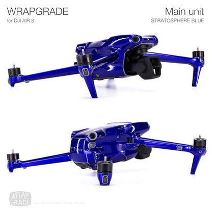 WRAPGRADE Skin Stickers Compatible with DJI Air 3 | Full Wrap (Stratosphere Blue) - color: Stratosphere Blue