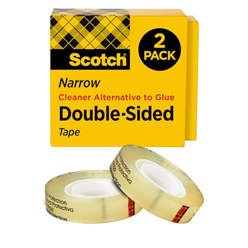 Scotch Double Sided Tape, Alternative to Scrapbooking Tape - size: 2 Rolls