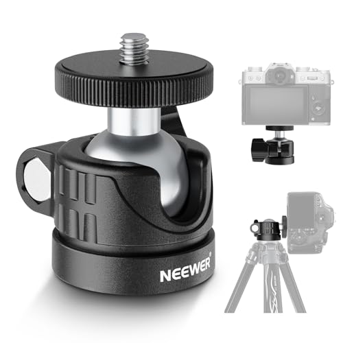 NEEWER Basics Mini Ball Head, Portable Tripod Head Camera Mount Adapter - style: GM01