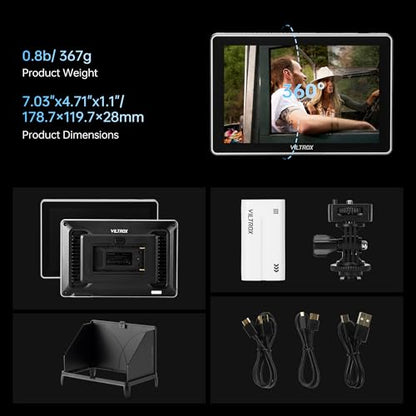 VILTROX DC-L1 7-Inch Touchscreen Camera Field Monitor