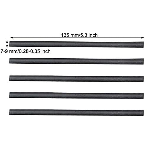 MyLifeUNIT Vine Charcoal Sticks, Willow Sketch Charcoal Pencils for Drawing, Pack of 25 (7-9 MM Dia)