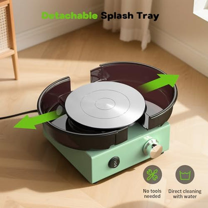 Mini Pottery Wheel for Kids, Beginners, Adults, All-in-one Kit - size: 6inch