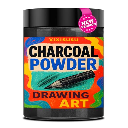 Charcoal Powder for Drawing & Art - Ideal for Sketching, Shading & Blending - Professional Artist Grade (4 Ounces)