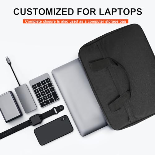 Comastbo Fits Up to 16" Laptop Sun Shade Bag for Working Outside Foldable,Beach Working Glare Protection,Travel Easy to Carry.UV-Heat Relective