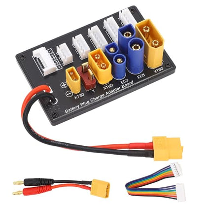 Parallel Charging Board XT90 XT30 EC3 EC5 T XT60 Battery Balance Charger Adapter Board, Compatible with Most Chargers IMAX B8 UN A6