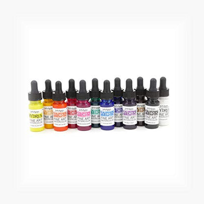 Dr. Martin's Hydrus Watercolor Paint Set 1/2 Oz. Bottles-SET 1