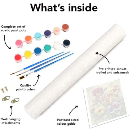 VIGEGU Flowers Paint by Numbers Kit for Adults Beginner 16x20 Inch - color: MT6177