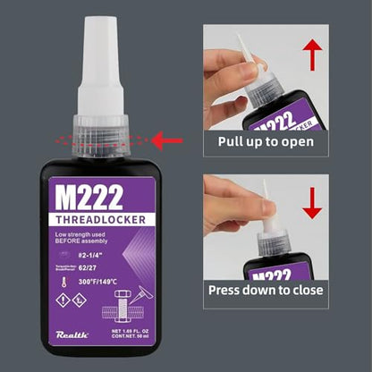 Blue Locktight Threadlocker M243 Medium Strength Removable 50ml - style: M243