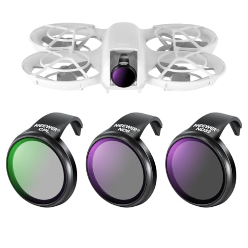 NEEWER Magnetic ND Filter Set Compatible with DJI NEO, 3 Pack ND8 + ND32 + CPL Neutral Density Circular Polarizer Drone Accessories, Slim Multicoated HD Optical Glass, FL-N21 - size: Neo Plastic, style: 3 Pack ND+CPL
