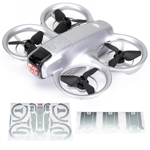 WRAPGRADE Skin Sticker Compatible with DJI NEO Full Wrap (Airforce Silver) - color: Airforce Silver