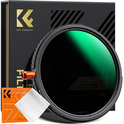 K&F CONCEPT 77mm Black Diffusion 1/4 & Variable ND2-32 & Polarizing-in 1 - size: 77mm