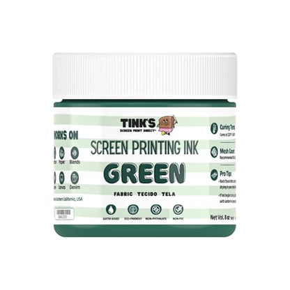 Tinks® Screen Printing Ink - Green - 8 oz. - color: Green