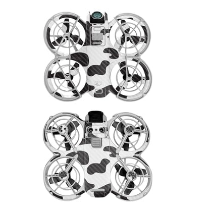 Carbon Fiber Drone Skin Compatible with DJI Neo - Cow Print - Premium 3M Vinyl Protective Wrap Decal Cover - Easy to Apply | Crafted in The USA by MightySkins - color: Cow Print, style: Textured Carbon Fiber Finish
