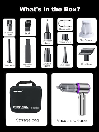 Car Vacuum Cleaner, Cordless Handheld Mini Strong Air Duster Blower