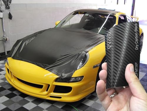 VViViD XPO Black Carbon Fiber Car Wrap Vinyl Roll Featuring Air Release Technology (75ft x 5ft) - size: 75ft x 5ft