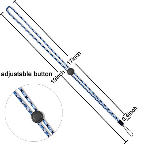 YOUOWO 5Pack 5Colours Adjustable Lanyards Multicolor,Neck Strap Lanyard - color: Colors