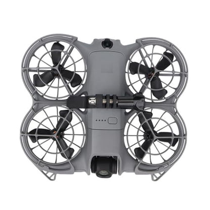 Top Mount Expansion Bracket for DJI NEO 2, Fixed Snap-on Clamp Holder for Go Ultra Action Camera
