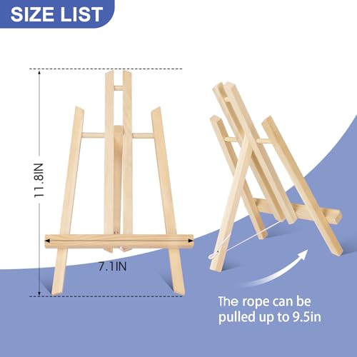 ESRICH 2 Pack 11.8" Wood Easels, Tabletop Easel for Painting - style: 11.8"-2P