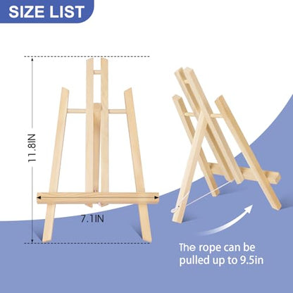 ESRICH 2 Pack 11.8" Wood Easels, Tabletop Easel for Painting - style: 11.8"-2P