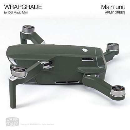 Wrapgrade Skin Compatible with DJI Mavic Mini (Army Green) - color: ARMY GREEN