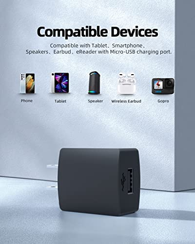 5FT Micro USB Charger Cord Fit for Holy Stone Drone Transmitter HS110G HS120D HS720 HS100(GPS) HS100G(GPS) HS220 HS150 F181G HS230 HS110D HS200D HS110 HD200 AC Adapter Power Supply