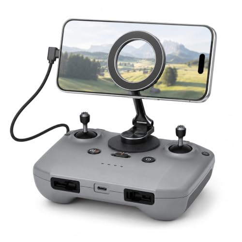 Adjustable Magnetic Phone Stand for DJI RC-N1/N2/N3 Controller(Round Base) - size: Round