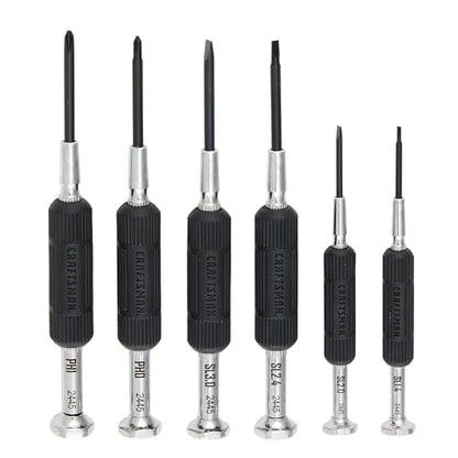 CRAFTSMAN 6 Piece Precision Screwdriver Set, Mini Screwdriver Set for Watch Jewelry Eyeglass Computer Repair (CMHT68012)