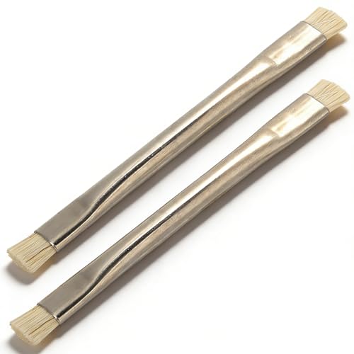 Anti Static Cleaning Brush 2Pcs Motherboard ESD Brush, Multifunctional Metal Handle ESD Brush for PCB for Mobile Phone Tablet for PCB Keyboards for Mobile Phone Tablet