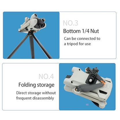 Camera Adapter Mount for DJI Mini 3/4 Pro/Mini 3 Drone Carry Bracket Top Extension Camera 1/4 Screw Adapter Bracket Mount Compatible for Insta360 Action Camera/LED Flight Light - color: Top Extension