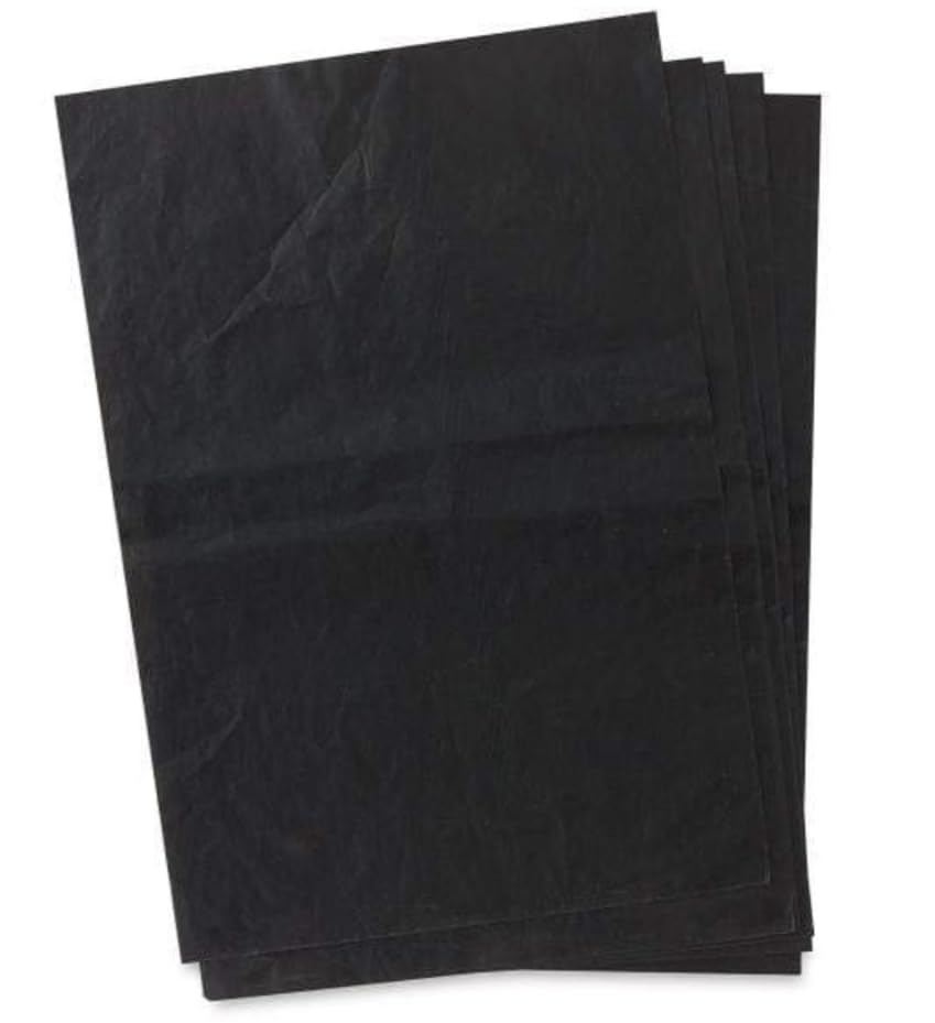 KINGART Graphite Transfer Paper, 9" X 13", 25 Sheets, Waxed Carbon Paper for Tracing