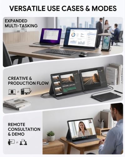 KOOFORWAY 15.6" FHD Portable Monitor Touchscreen for Laptop