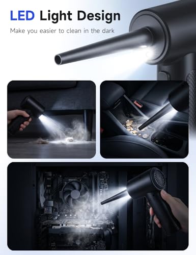 Compressed Air Duster,100000RPM Electric Air Duster for Computer Keyboard