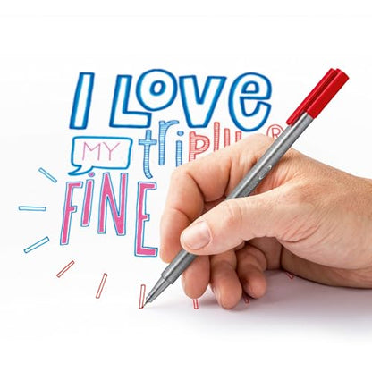 STAEDTLER Fineliner triplus Writing Pens - 48 Count Fiber Tip Pens - style: 48 Colors