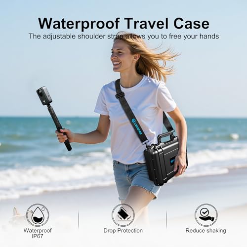 Lekufee Travel Waterproof Hard Case for DJI Osmo 360