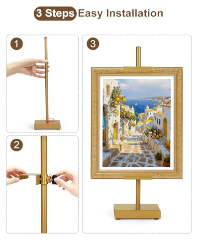 Adjustable Tabletop Easel Stand, Gold 17" H Easels for Display - color: Gold 4Pack