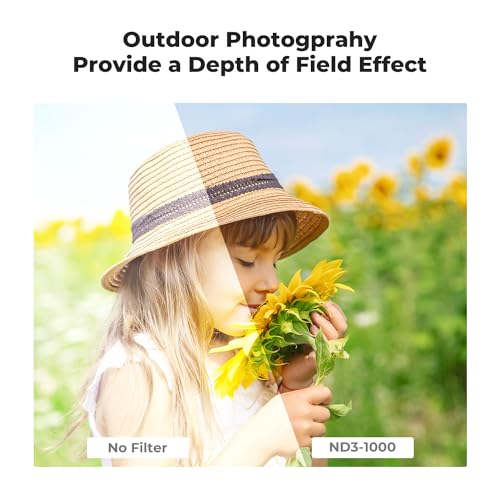 K&F CONCEPT 43mm Variable ND Lens Filter ND3-1000 (1.5-10Stops) D-Series - size: 43mm