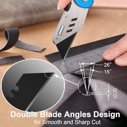 Vickay 30 Pack Utility Knife Blades, SK5 Box Cutter Blades, Razor Blades - color: Black, size: 30 Pack