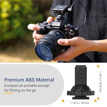 JJC Cold Shoe Mount Adapter for DJI Mic, Fits Canon Nikon Sony Cameras - size: For DJI Mic Receiver