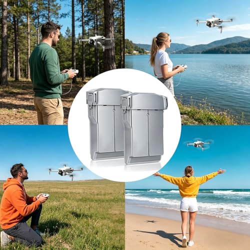 5000mAh Mini 5 Pro/4 Pro/3 Battery,(2 Pack) 52 Mins Max Flight Time Replacement Intelligent Flight Battery,Compatible with DJI Mini 5 Pro Drone - size: Battery*2